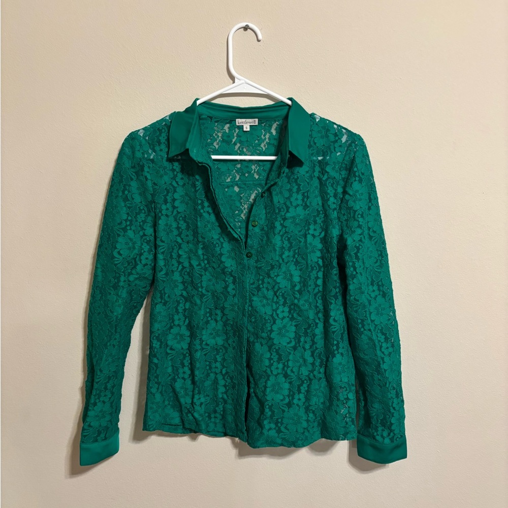 Green button down top (Kettlewell)